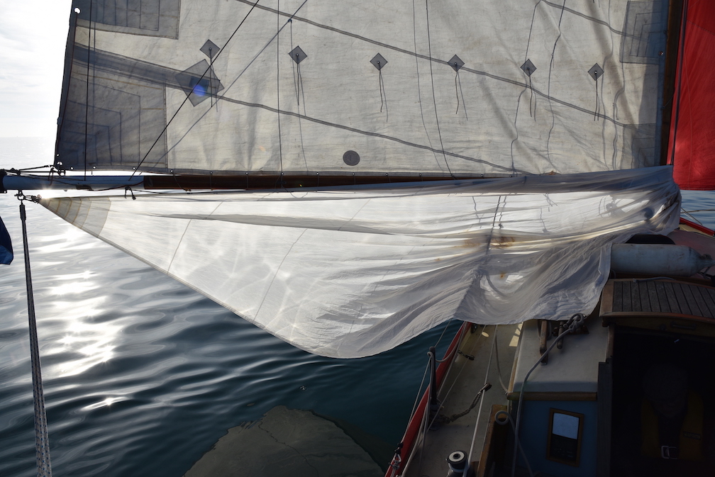 Isabel and her watersail